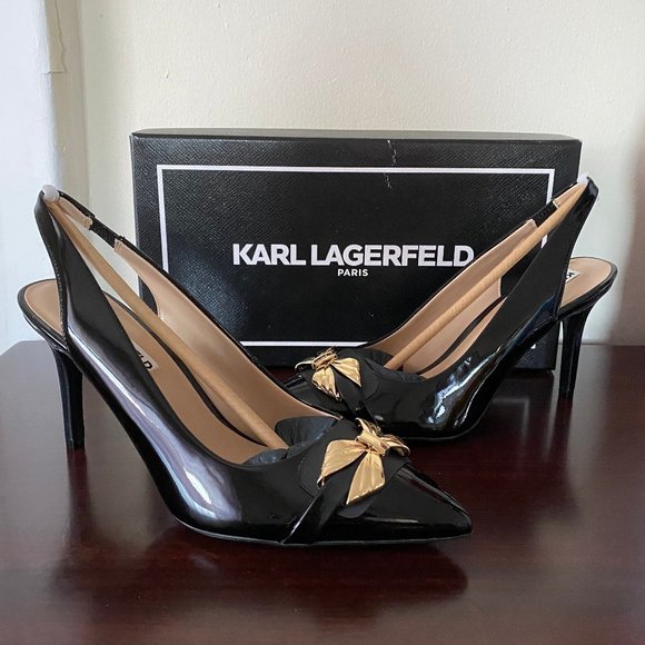 Karl Lagerfeld Shoes - NEW KARL LAGERFELD ROMAN SLING BACK PUMP